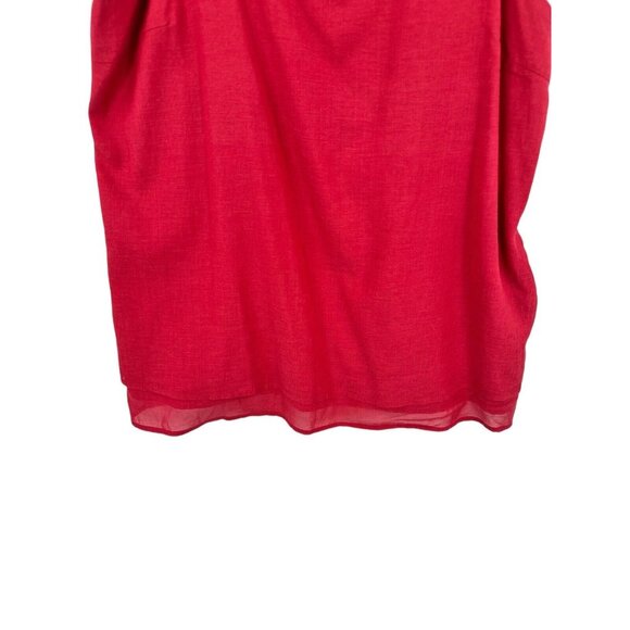 Judith March Houndstooth Crimson Tiered Lined Top University of Alabama Large - Picture 6 of 12